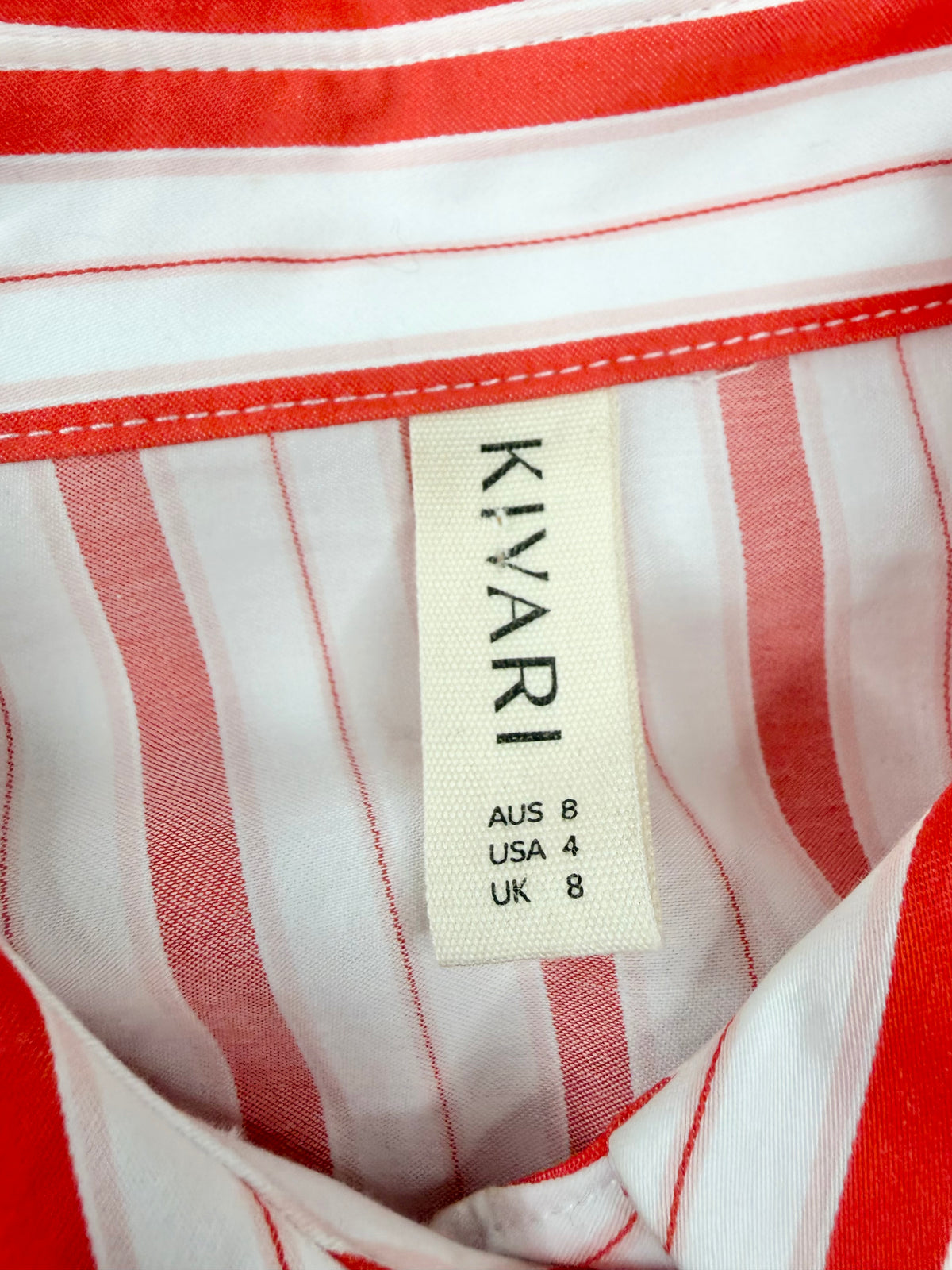 Kivari White & Orange 'Maddie Mini Dress' - AU8
