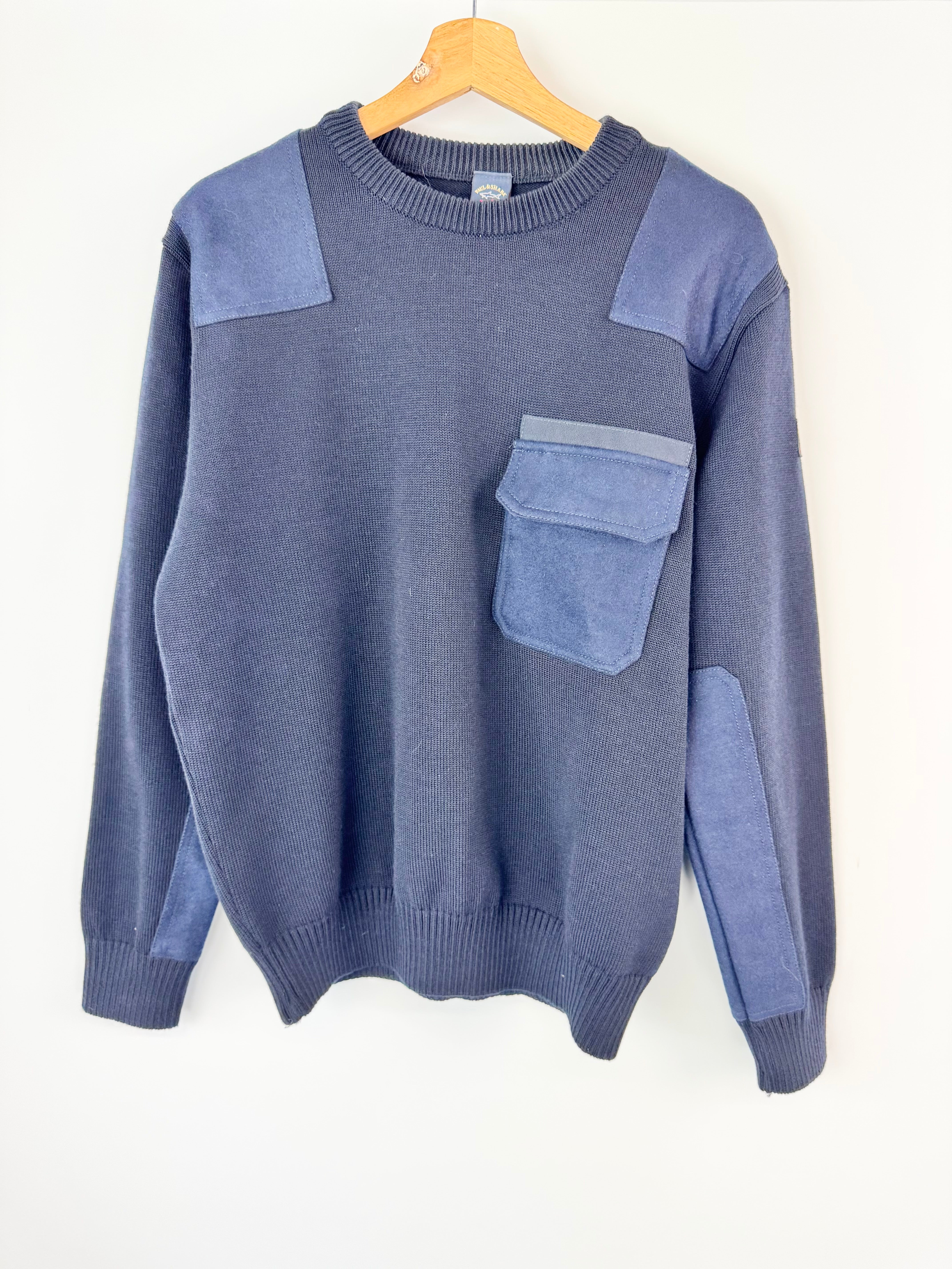 Paul Shark Deep Navy Wool Sweater - L