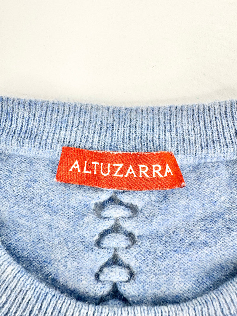 Altuzarra Winter Sky Blue Cashmere Twist Sweater - AU8/10