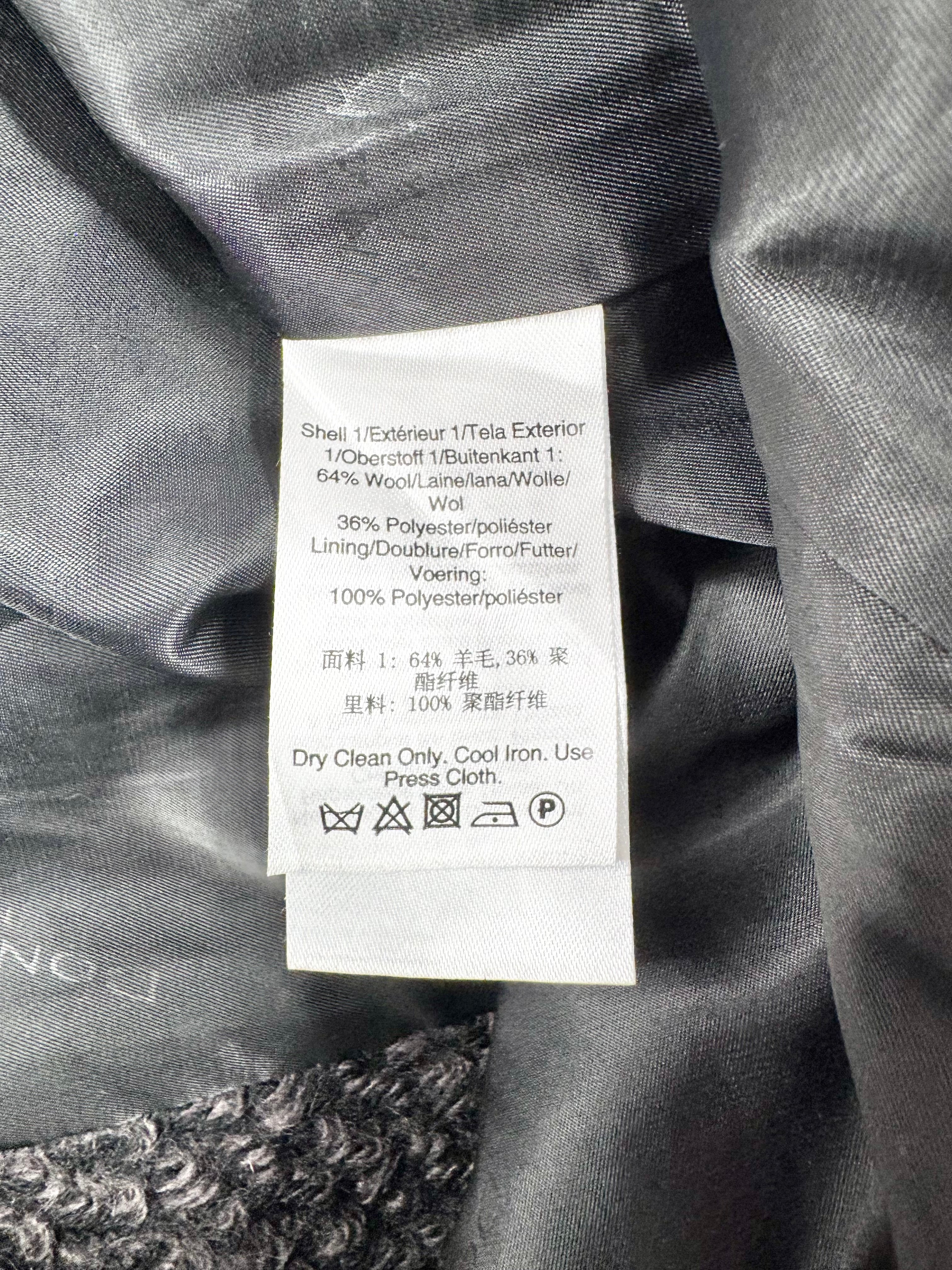 Donna Karen Grey Patterned Coat - AU8