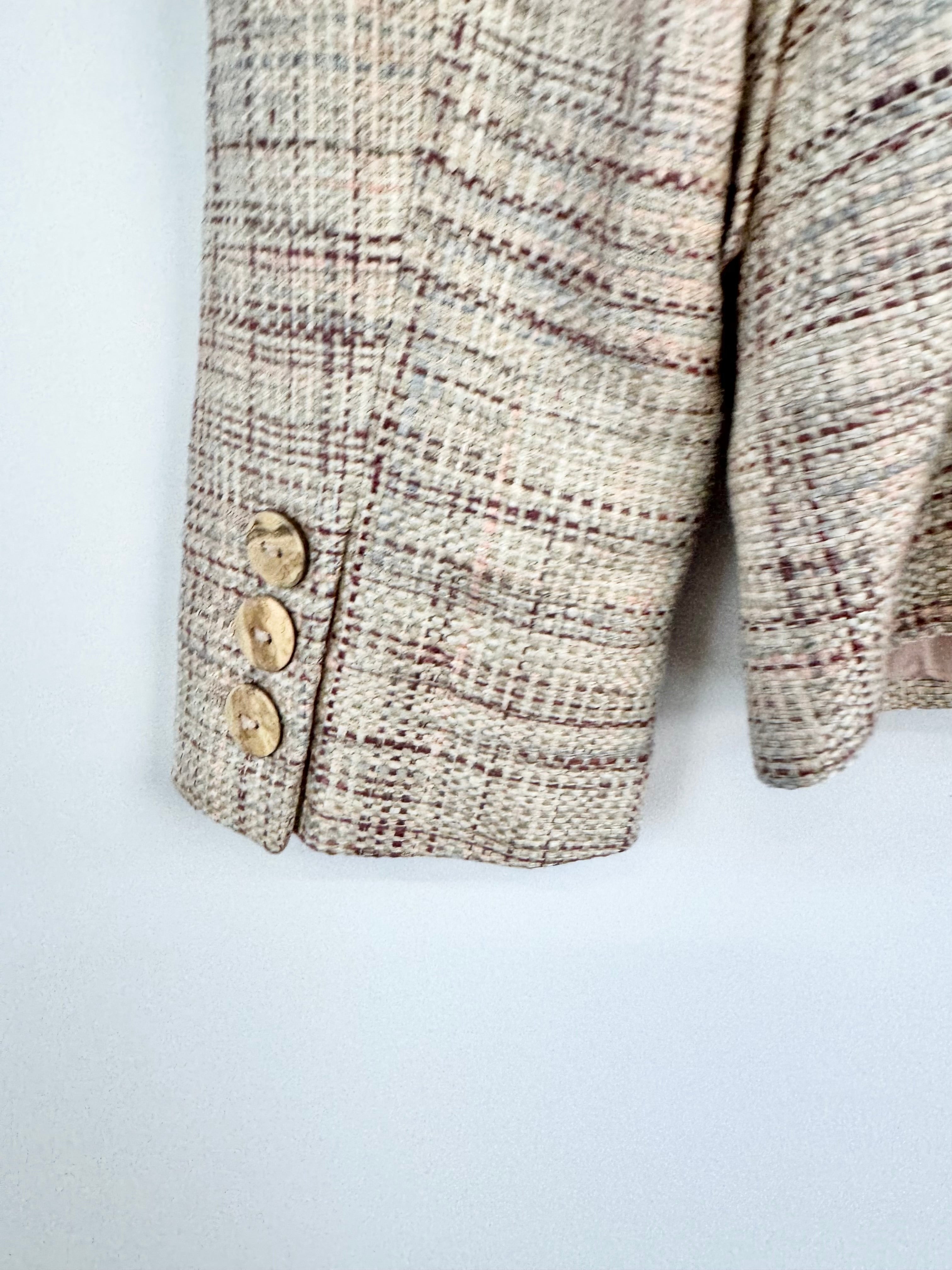 Vintage Valentino Miss V Tweed Blazer - AU16