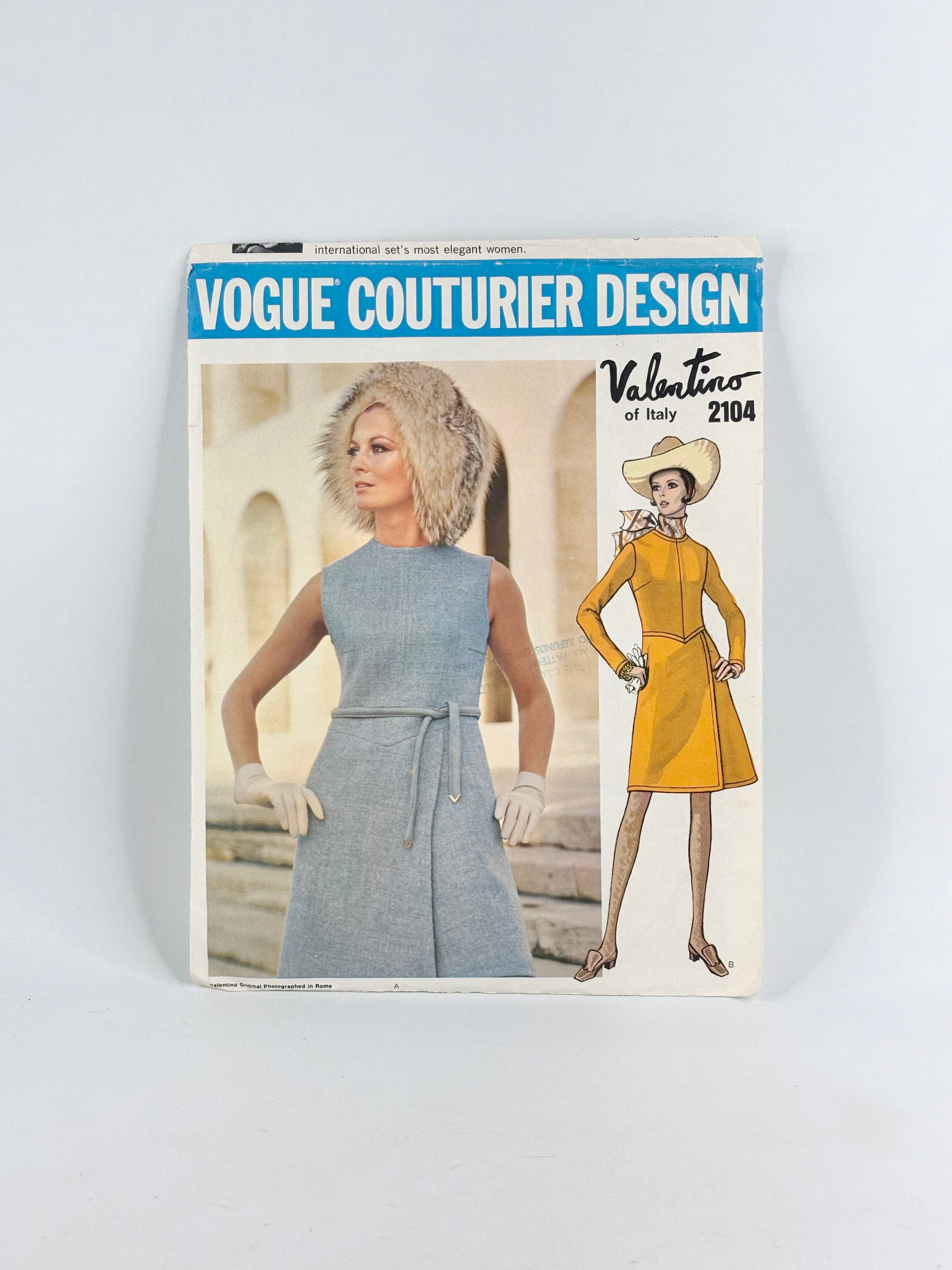 Vogue Couturier Design Valentino Dress & Jacket: No. 2104 - Size 8