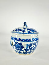 Antique Blue & White Fu Dog Ginger Jar