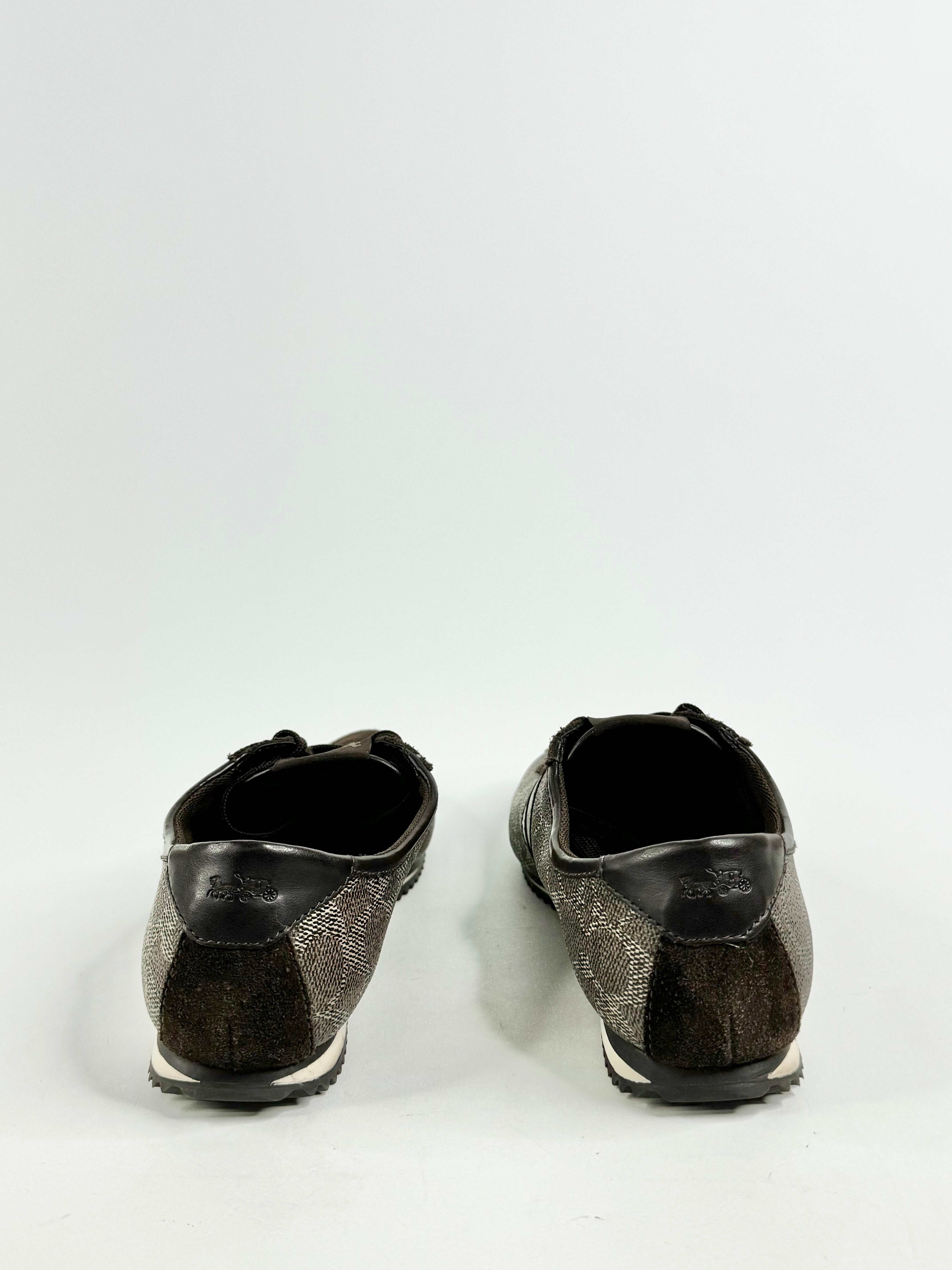 Coach Brown Pattern Casual Sneakers - EU38