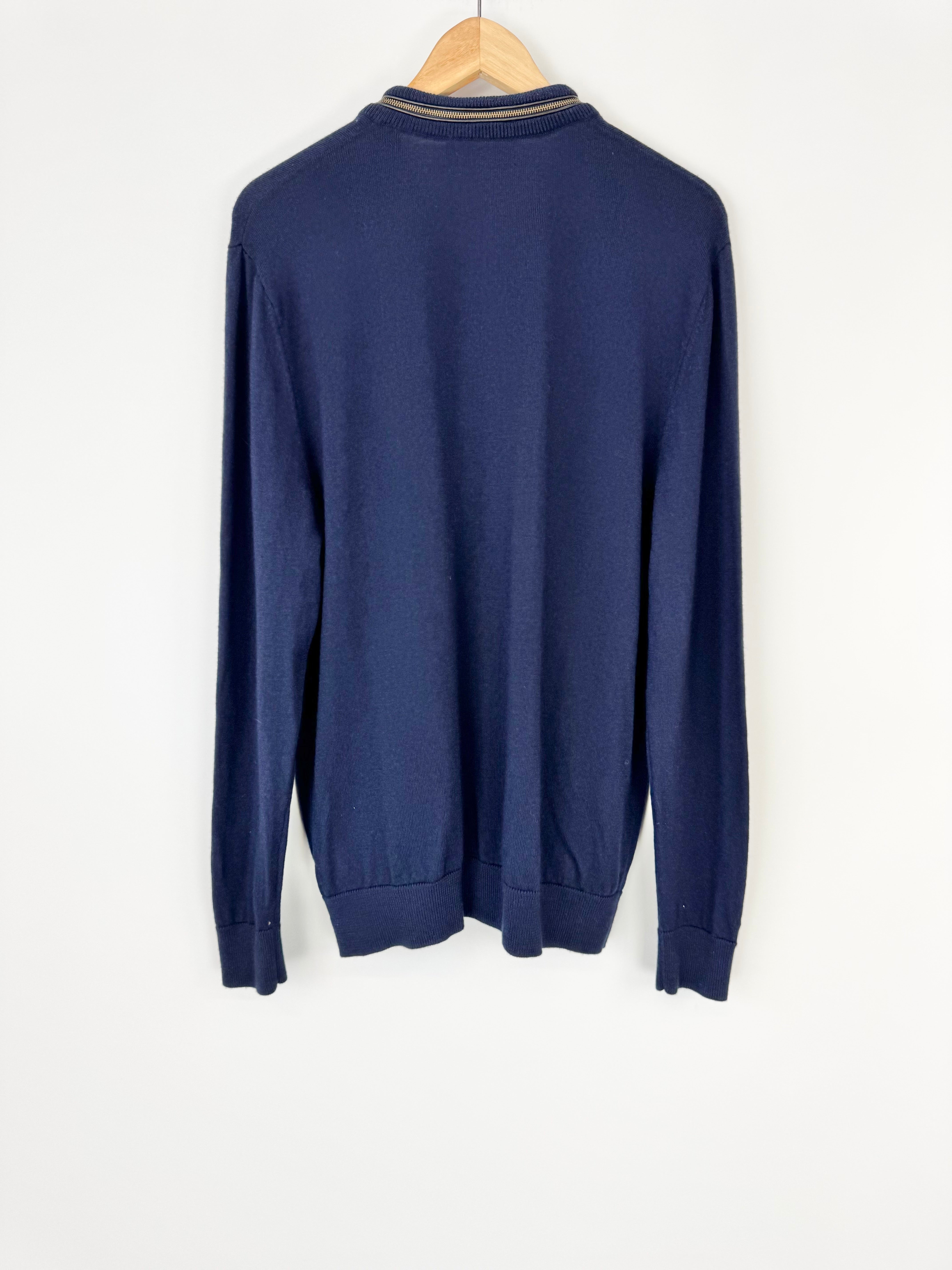 The Kooples Sport Dark Blue Merino Jumper - L