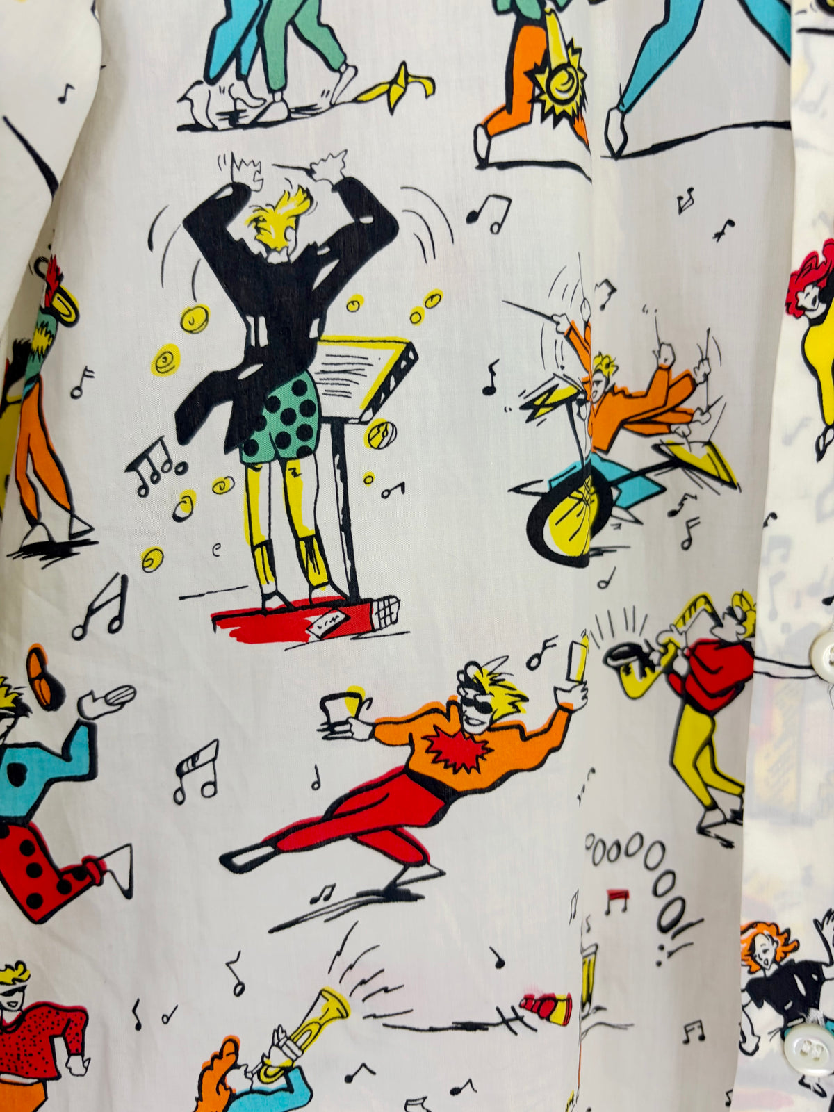Prada Spring Summer 2012 Dance Americana Illustrated Shirt - 42