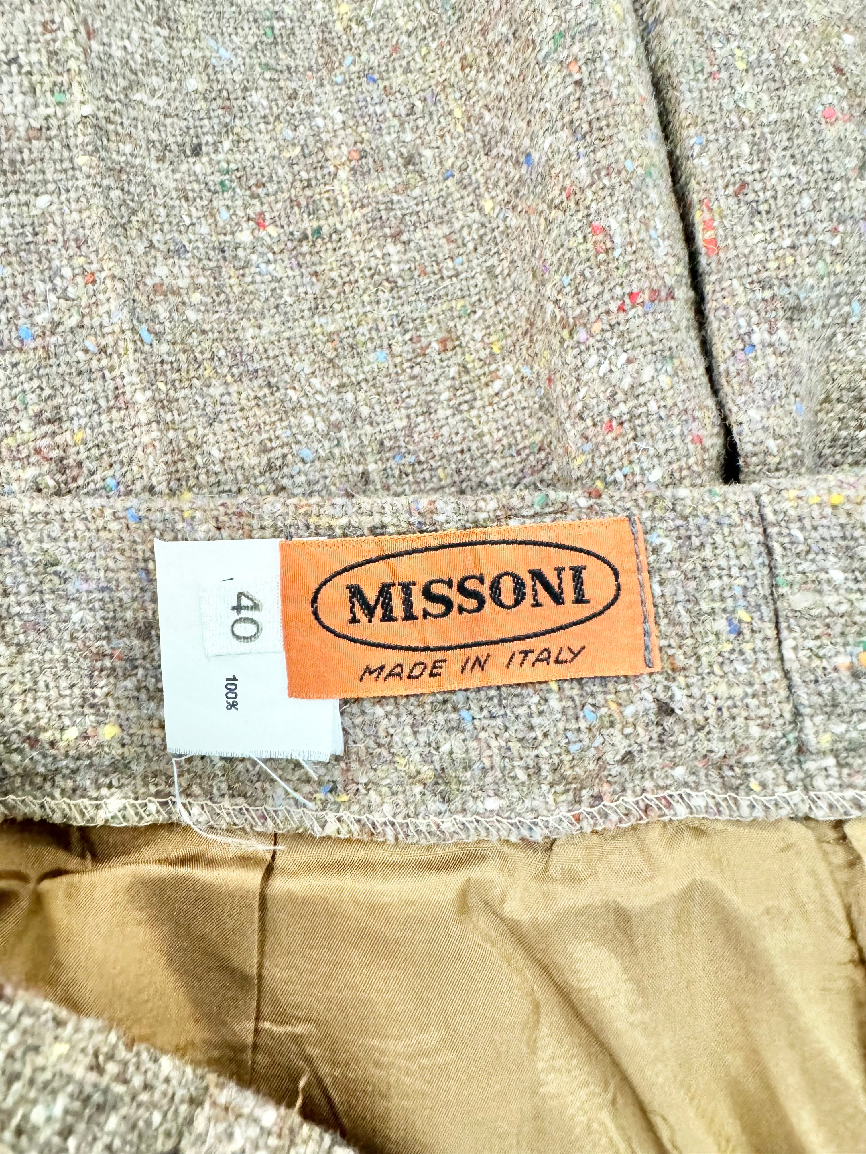 Missioni Tweed Wide Leg Slacks NWT - AU8