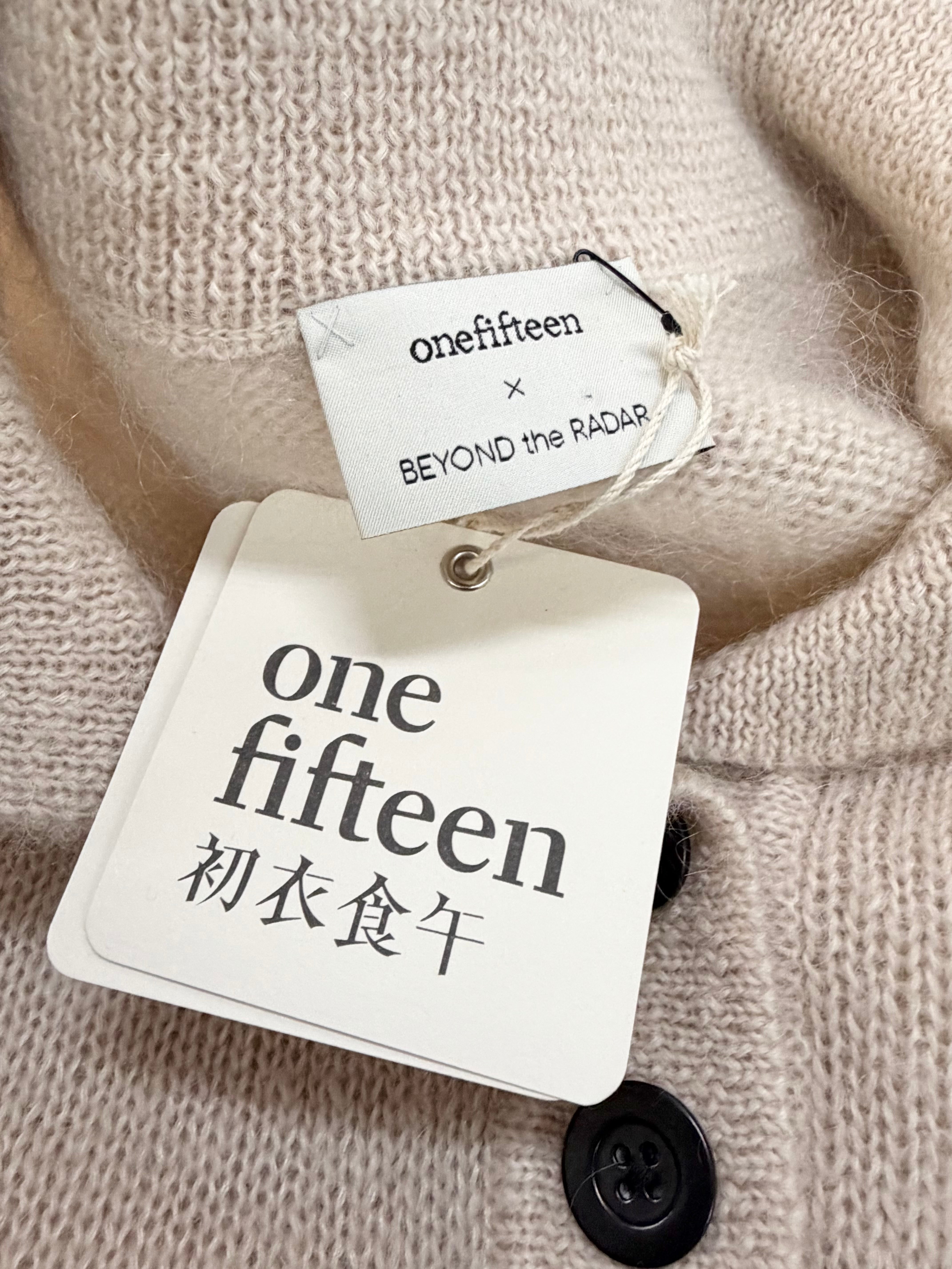Onefifteen x BEYOND the RADAR Peach Stripe Detail Knitted Jumper NWT - AU12