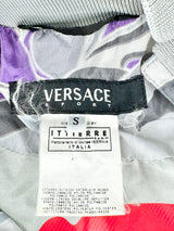 Vintage 90s Versace Sport Grey & Purple Ski Jacket - AU10