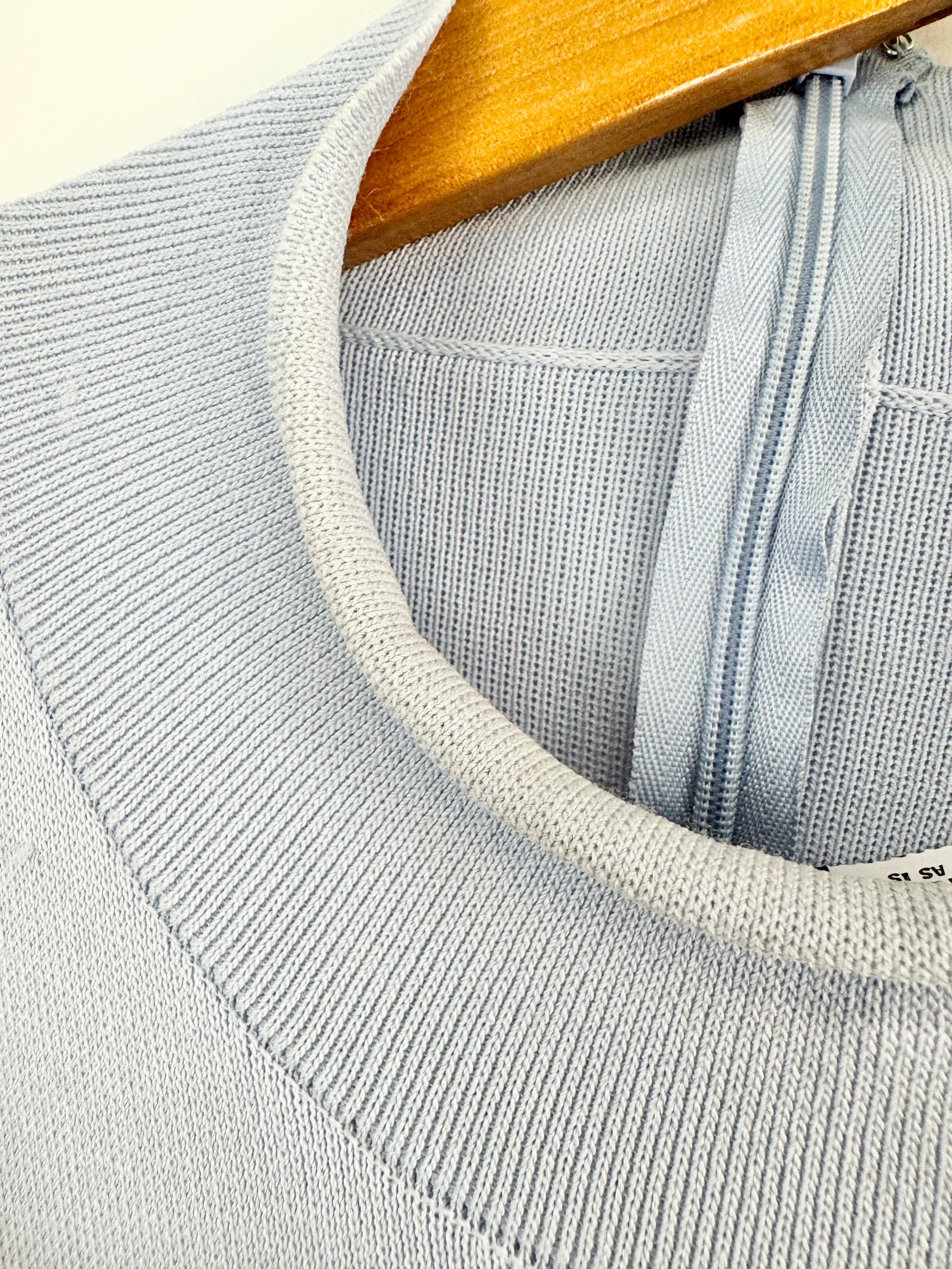 Aje Winter Sky Blue Cut Out Maxi Dress - AU14/16