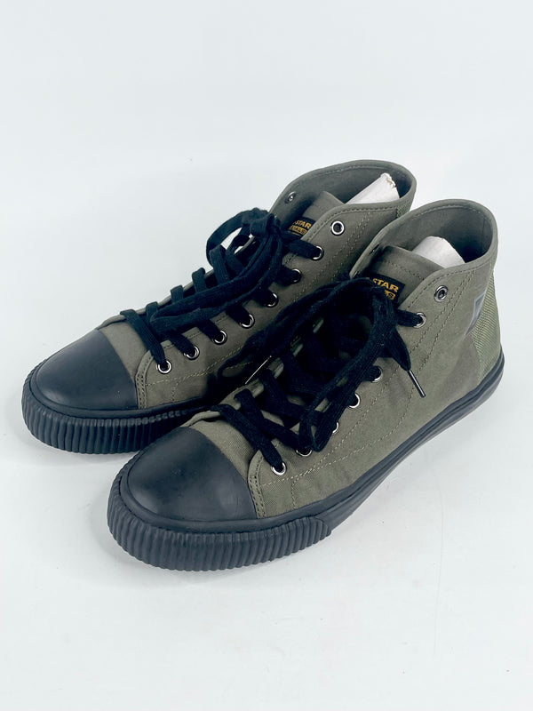 G-Star Raw Khaki 'Meefic' Mid Denim Sneakers - EU43