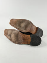 Soré Roma Black Leather Platypus-Toe Dress Shoes - EU46