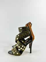 Guiseppe Zanotti Olive Green Stilettos - EU35.5