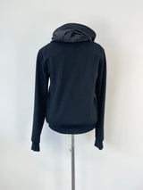 Wooyoungmi Paris Black & Grey Contrast Wool-Blend Hooded Jacket - 50