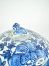 Antique Blue & White Fu Dog Ginger Jar