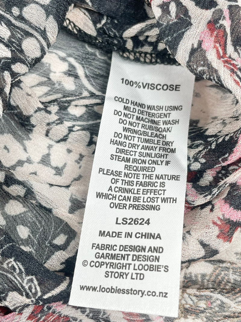 Loobie's Story Sheer 'Bravery' Patterned Midi Dress - AU12