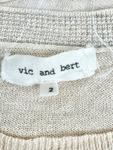 Vic + Bert Pale Orange Knitwear Top - AU8