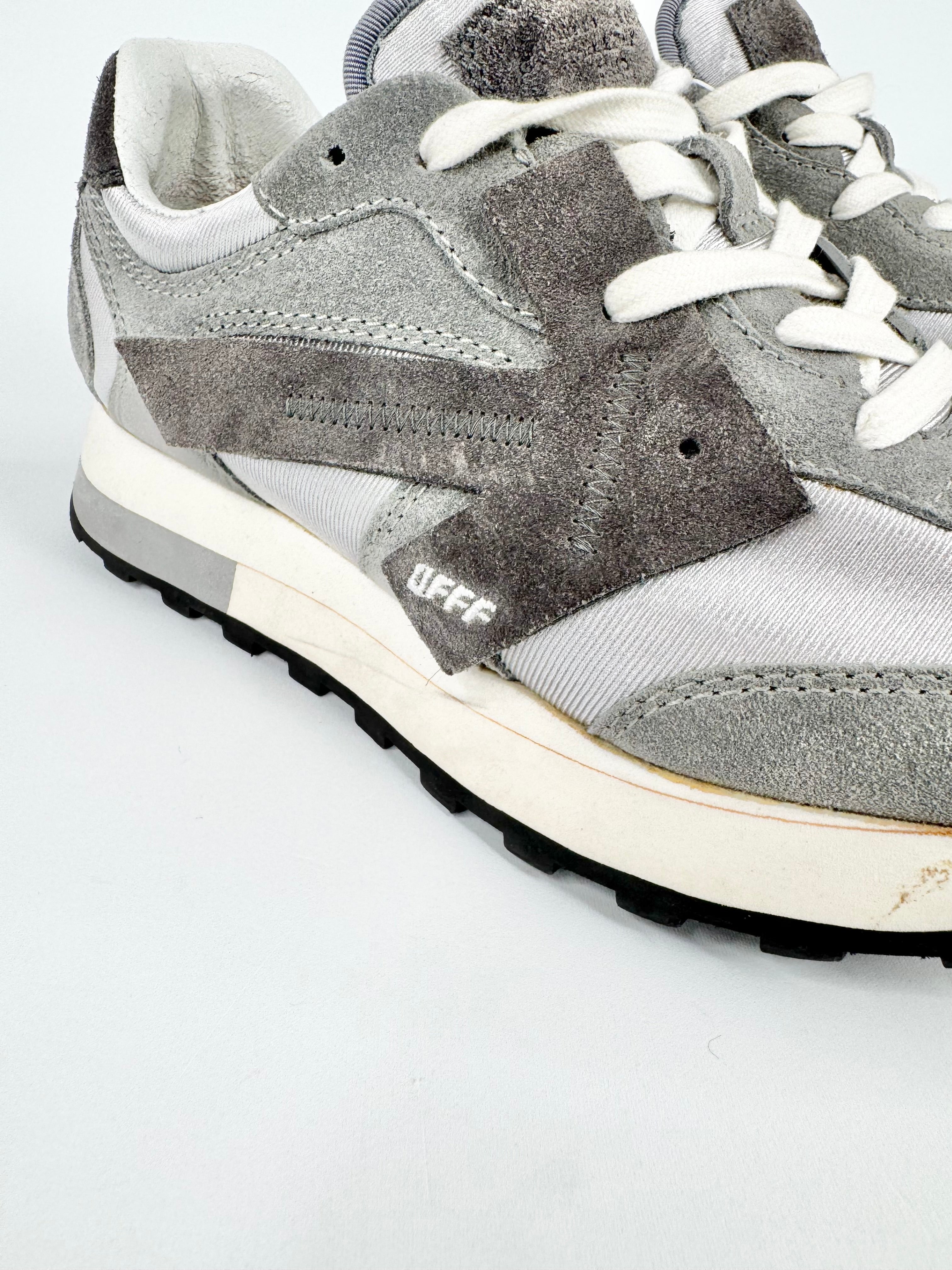 Off-White Grey & White 'Runner' Sneakers - EU39