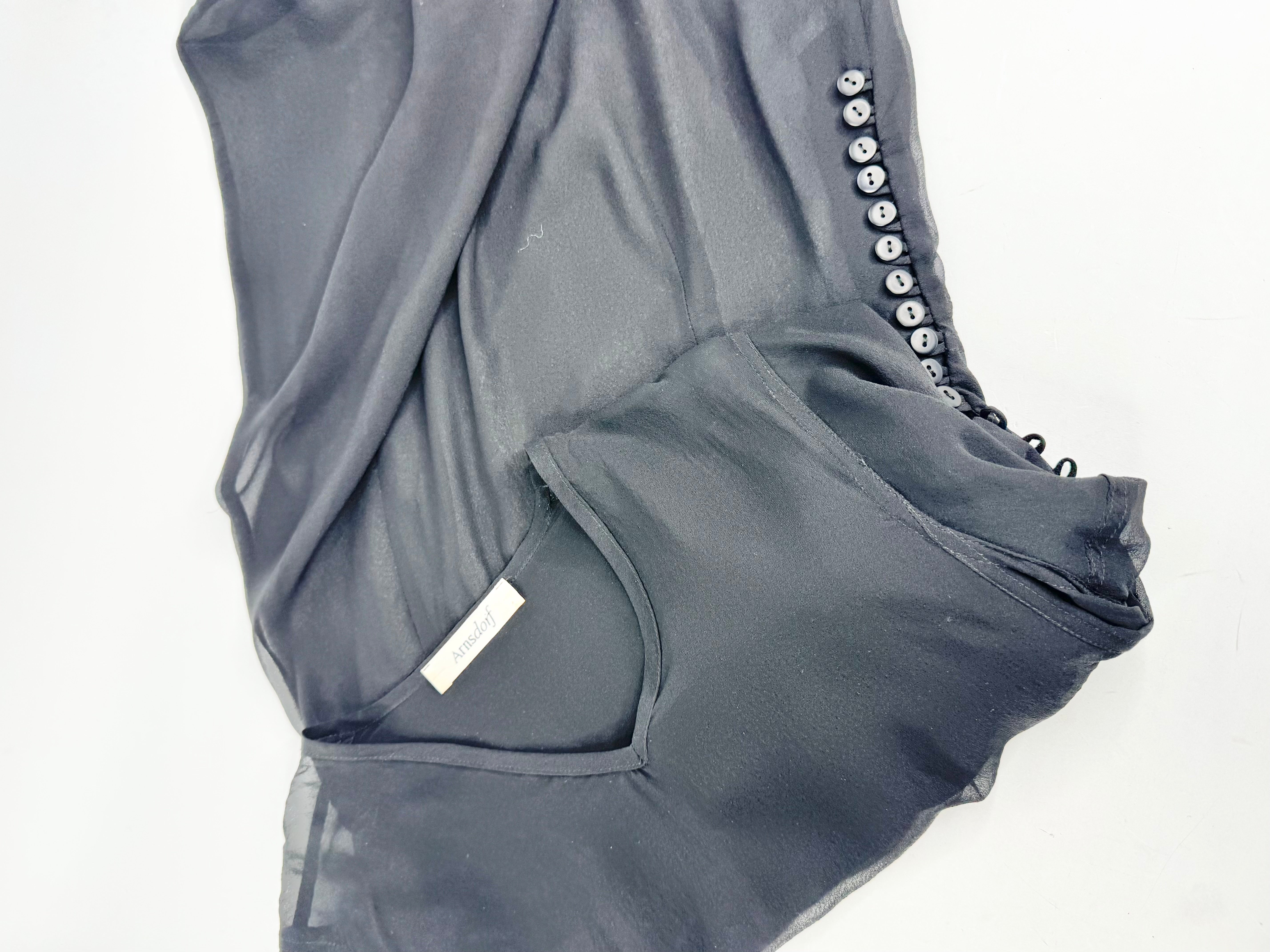 Arnsdorf Sheer Black Dress - AU8