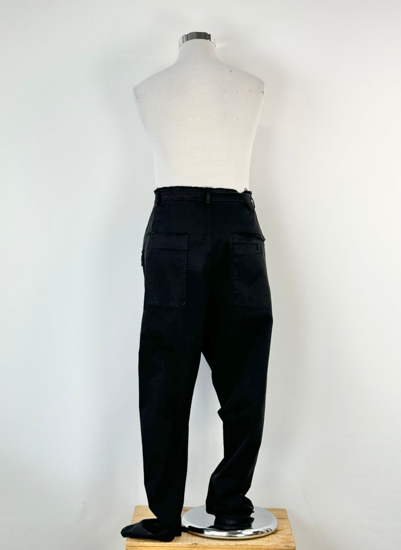 Pal Offner Black Drop Crotch Slacks - AU14/16