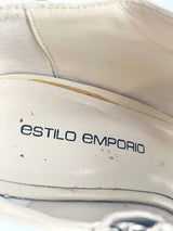 Estilo Emporio Beige Peep-Toe Heel Boots - EU40