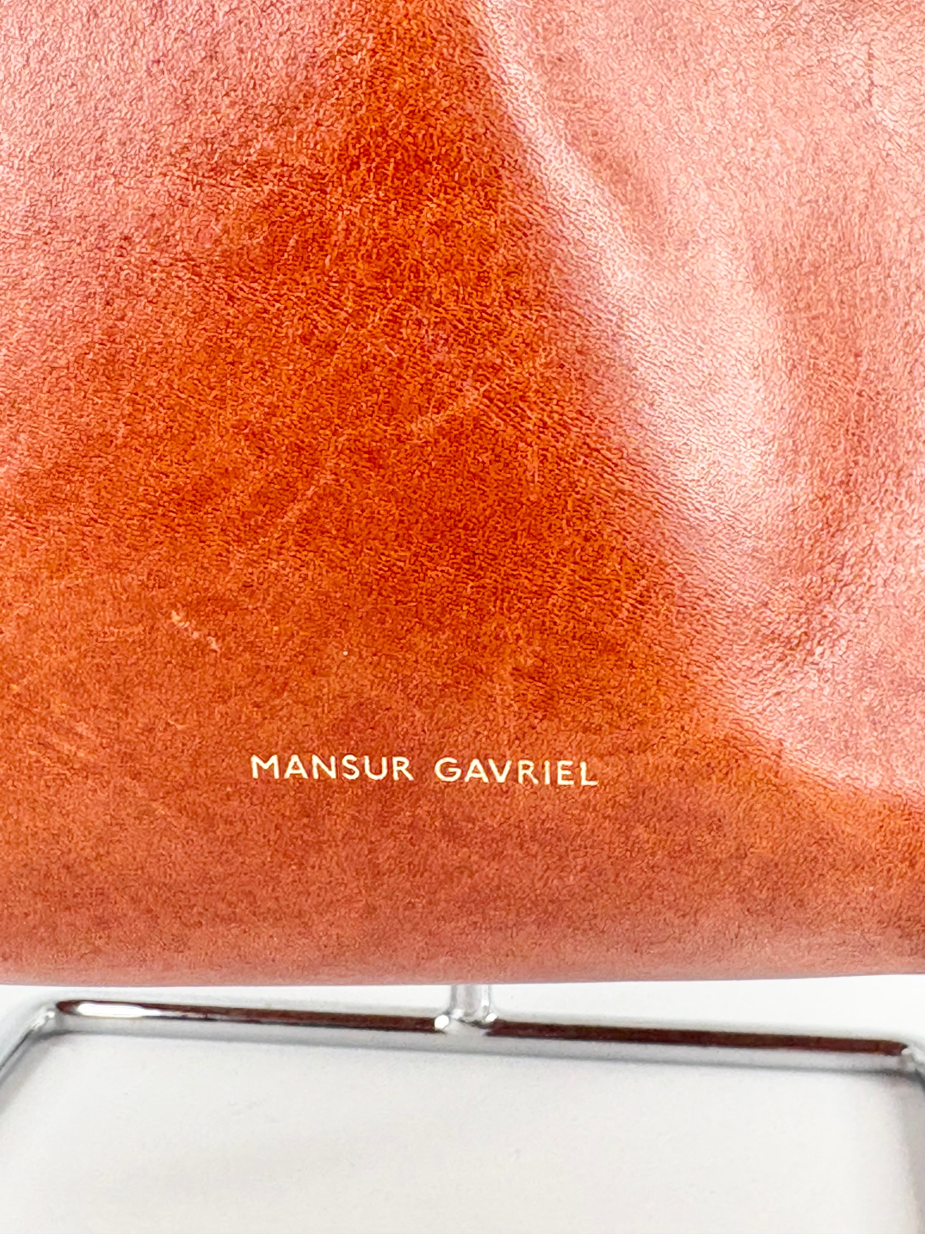 Mansur Gavriel Dark Mahogany Leather Shoulder Bag