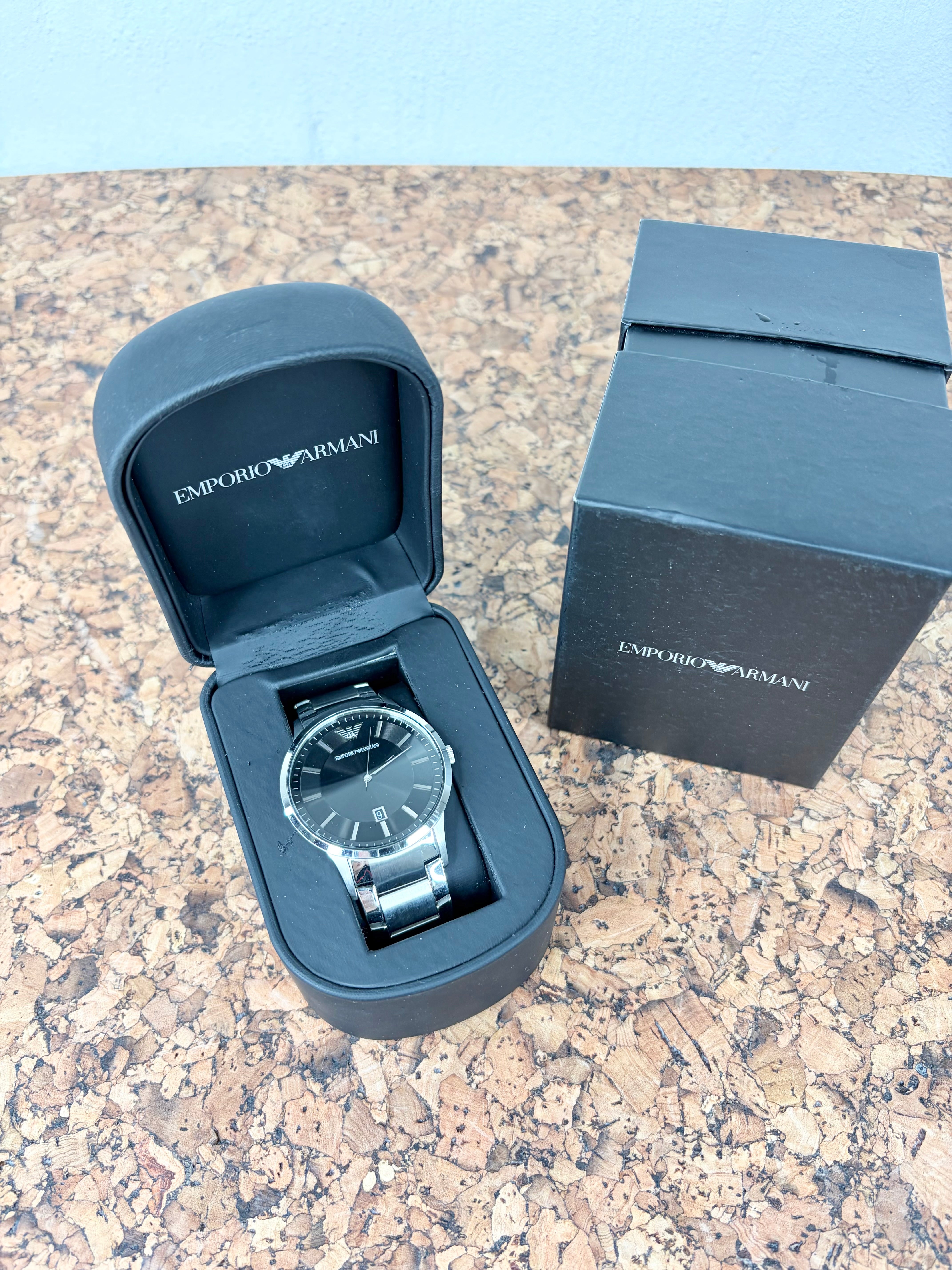 Emporio Armani Black Dial 2457 Watch