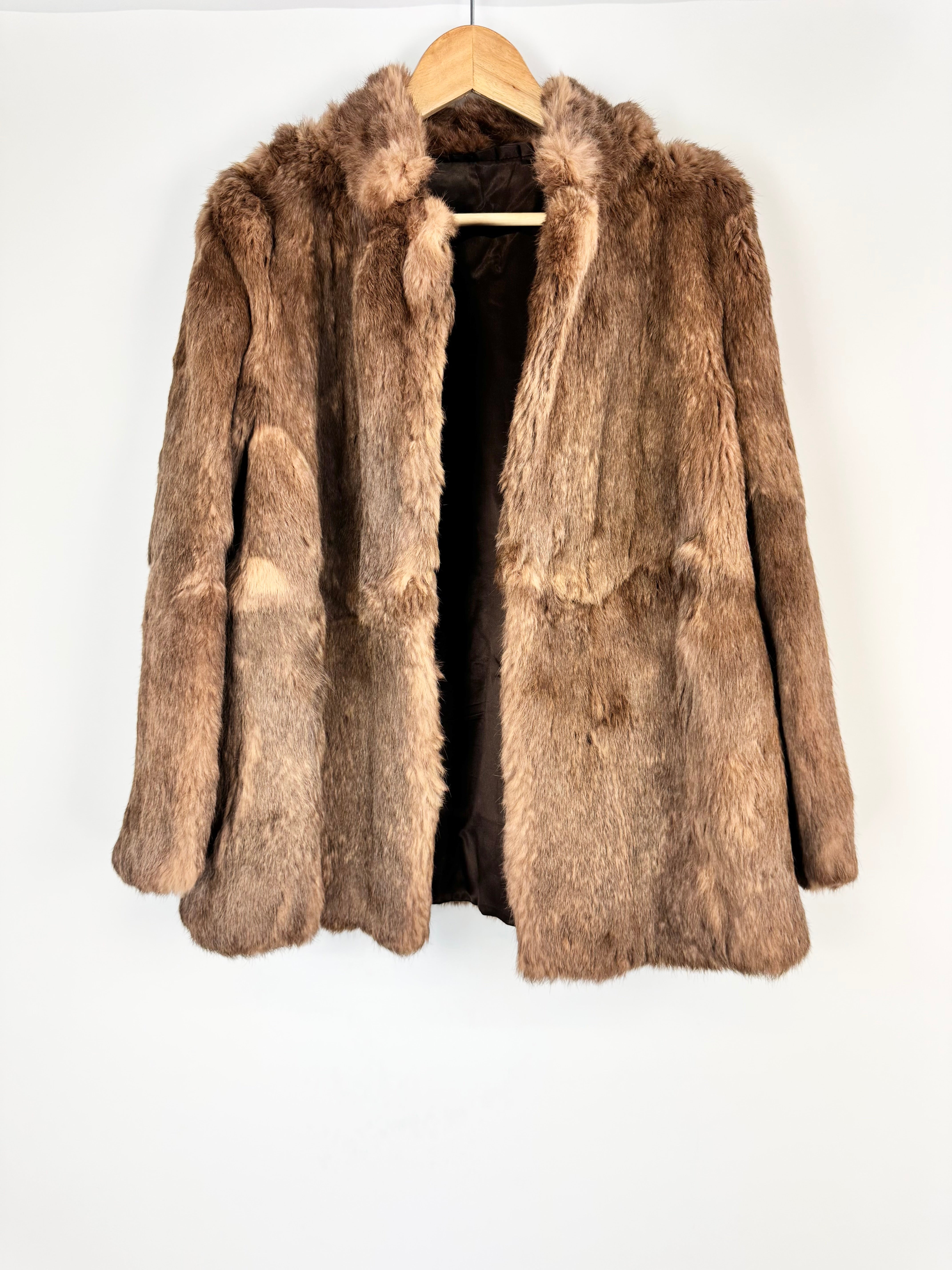 Vintage Stephen Dattner Tawny Brown Fur Coat - AU10