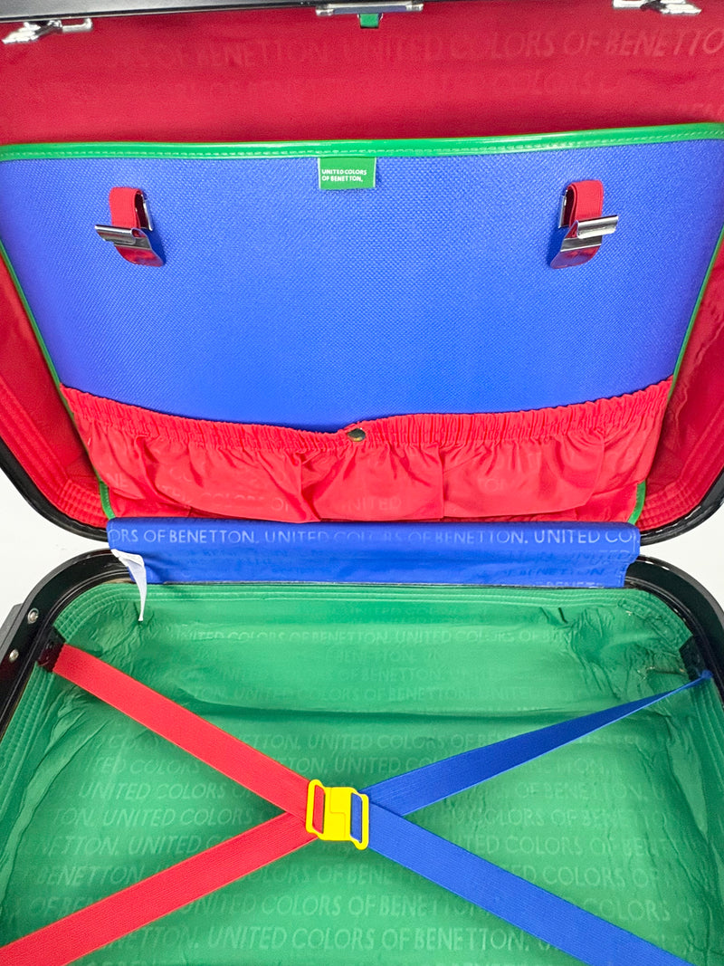 Vintage 90s UCB Hard Shell Multicolour Carry On Suitcase