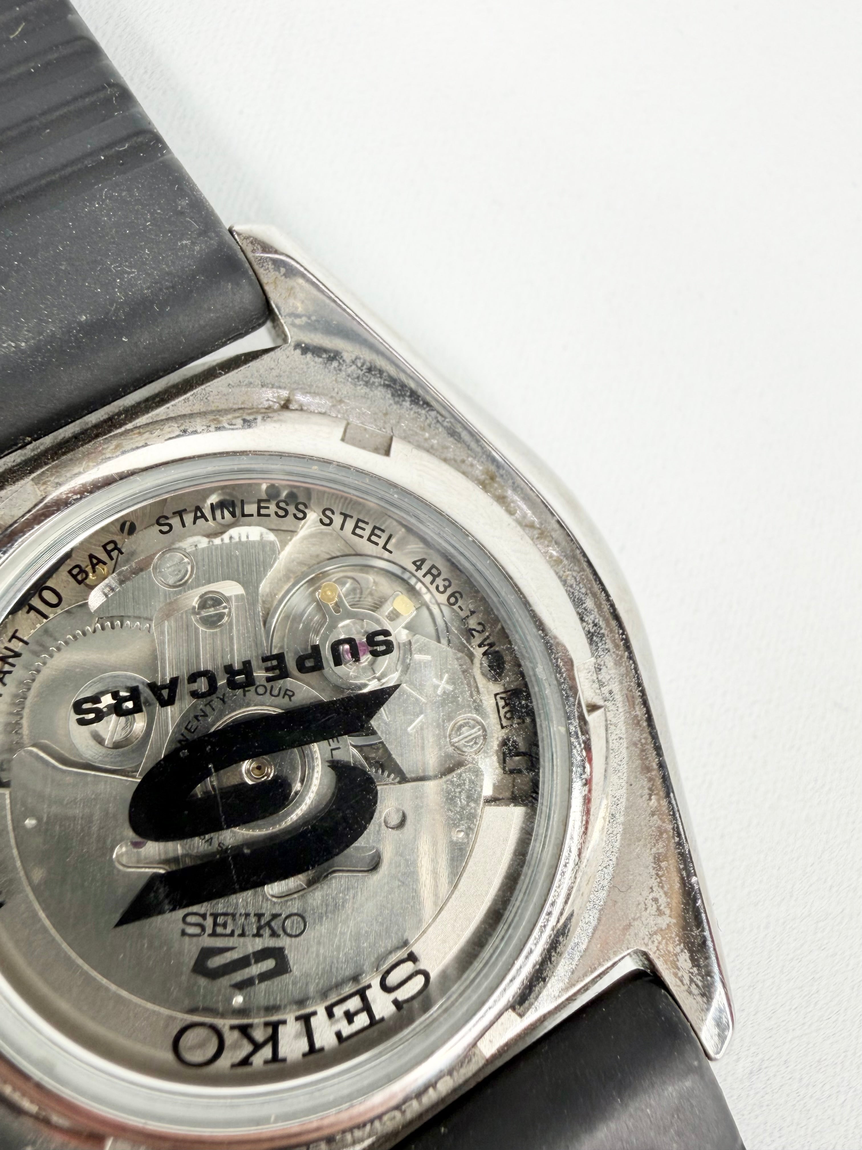 Seiko Black & Blue 'Supercars' Special Edition 5 Sport Automatic Watch
