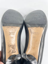 Gucci Black Leather 'GG' Pumps - EU38