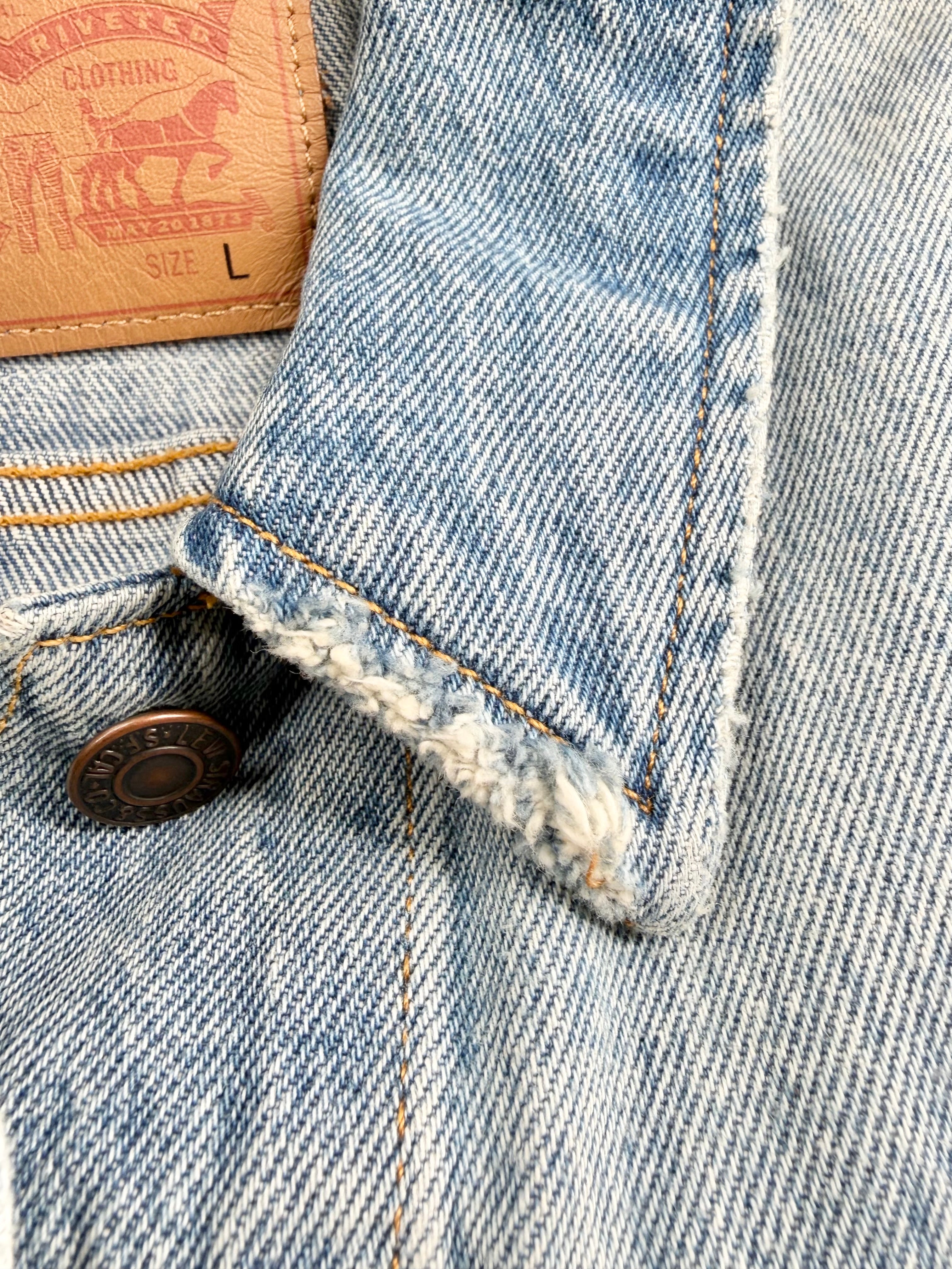 Vintage Customised Levi Strauss & Co Denim Applique Jacket - AU12