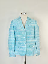 Eugen Klein Turquoise Linen Blend Blazer NWT - AU14/16