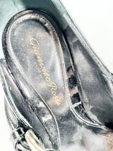 Gianvito Rossi Black Patent Leather Heeled Mary Janes - EU38