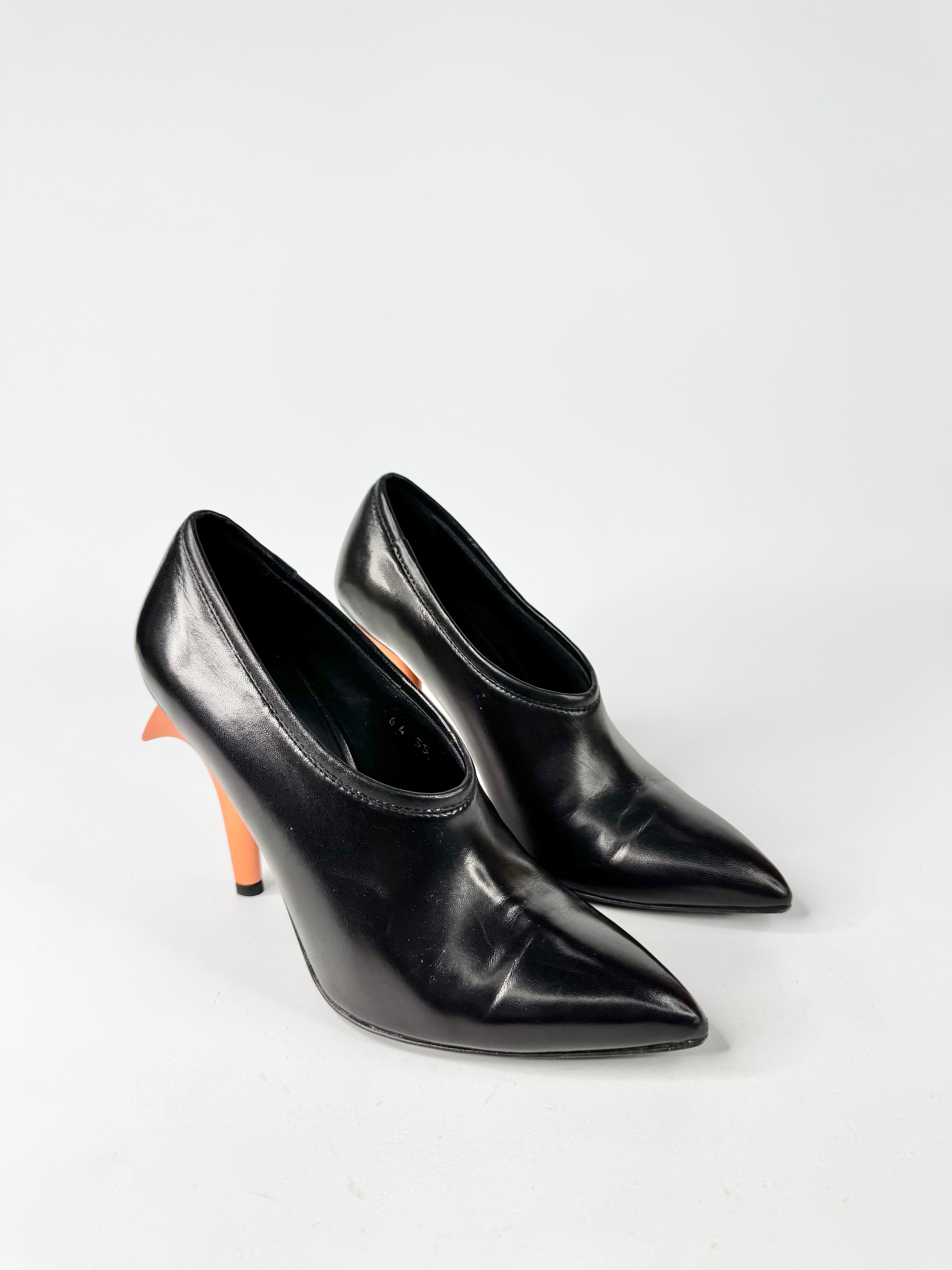 Acne Studios Black & Orange 'Jonelle' Pumps - EU35.5