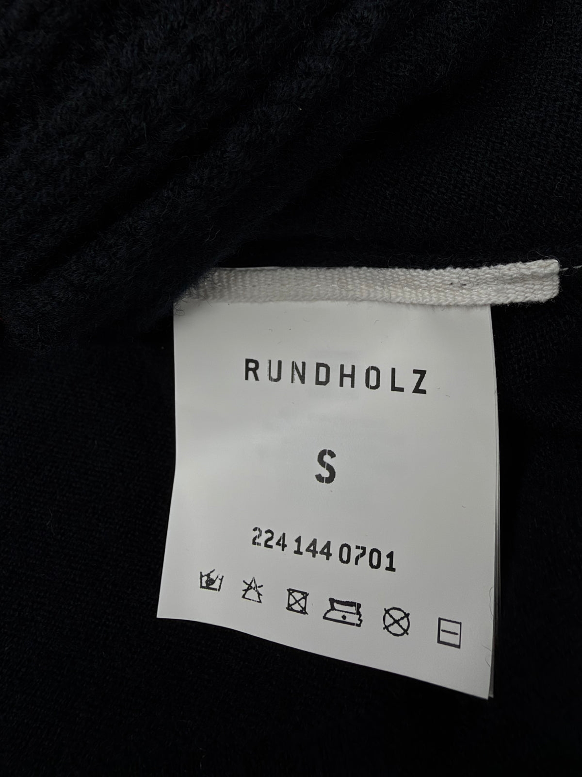 Rundholz Black Asymmetrical Textile Jumper - AU8/10