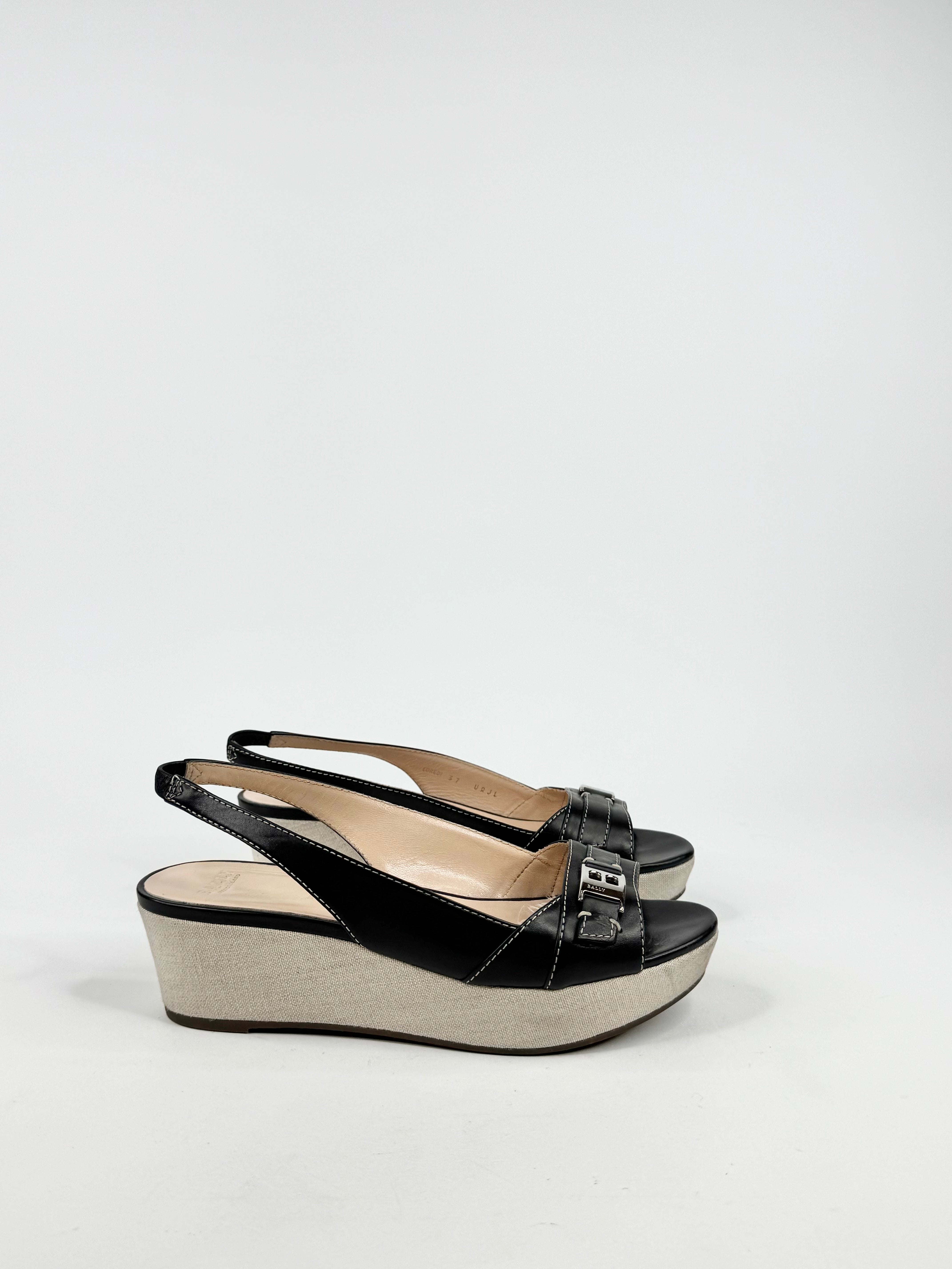 Bally Black 'Loredi' Sandals - EU37