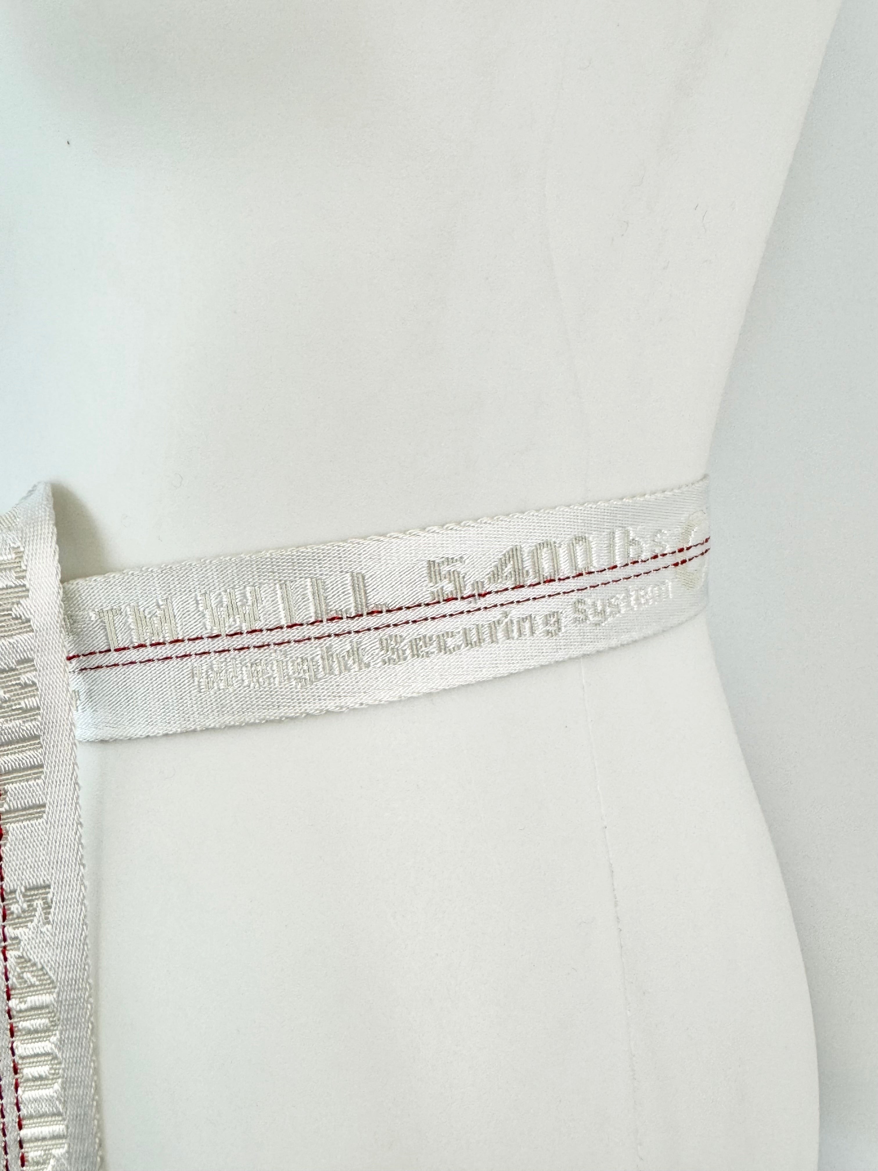 Off-White White & Red Industrial XL Belt