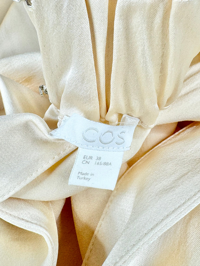 Cos Pale Gold Long Sleeve Dress - AU10