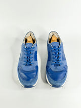 Lacoste Azure & Cobalt Leather & Suede Sneakers - EU47