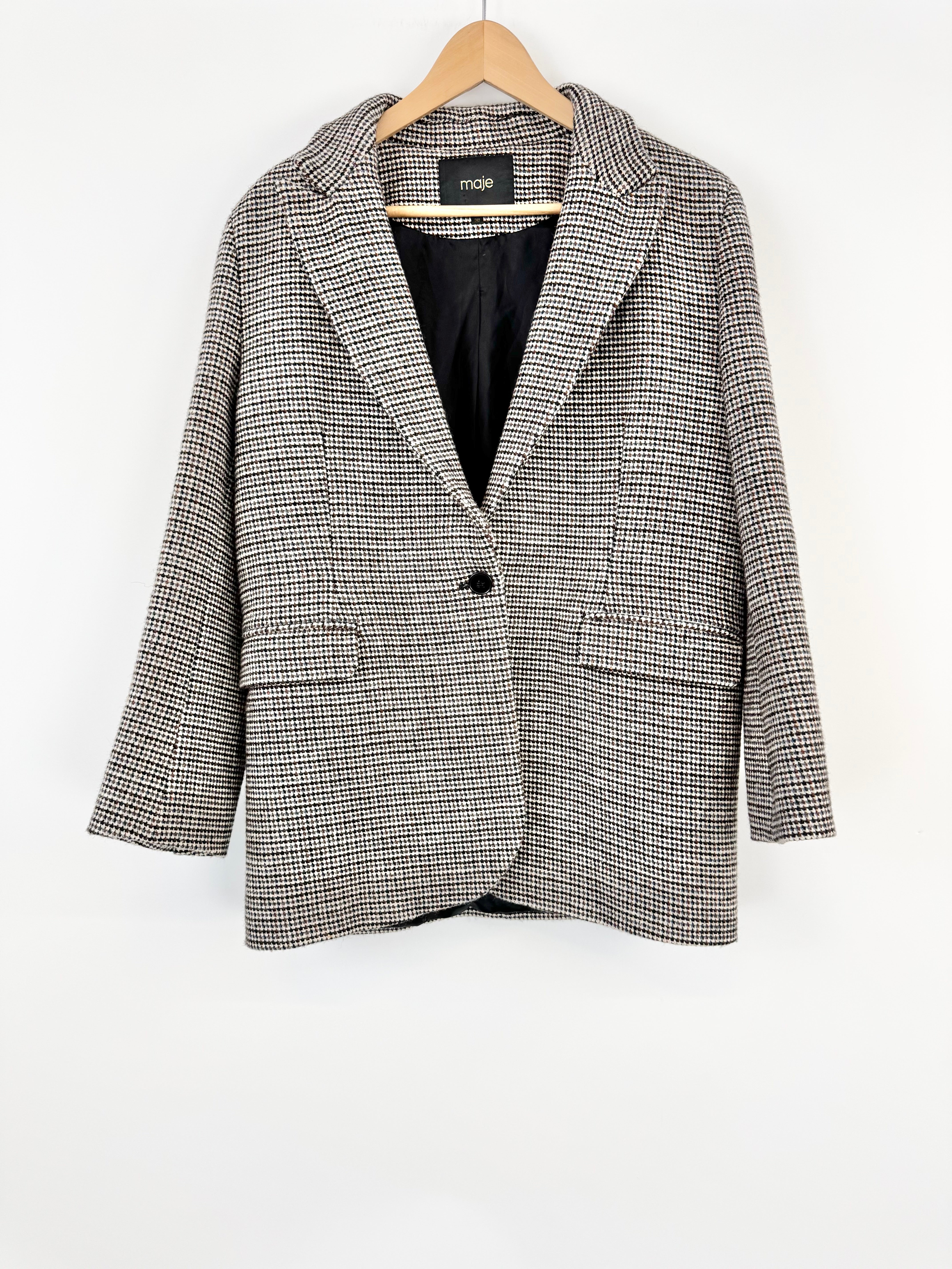 Maje Brown Grey & White Tweed - AU8/10