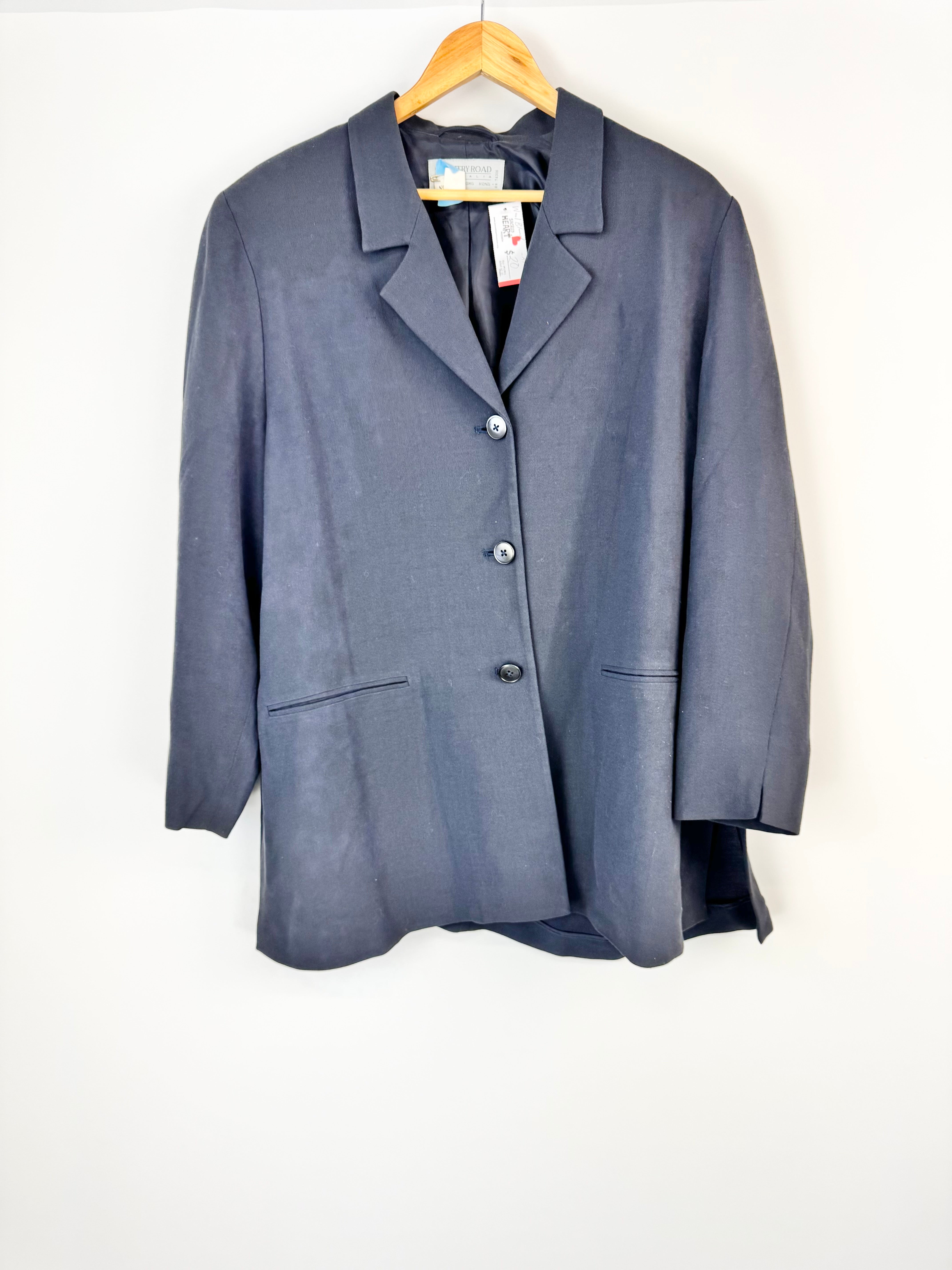 Vintage Country Road Blue Wool Blend Blazer - AU12