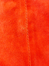 On Parks Orange 'Van' Suede Midi Skirt - AU8