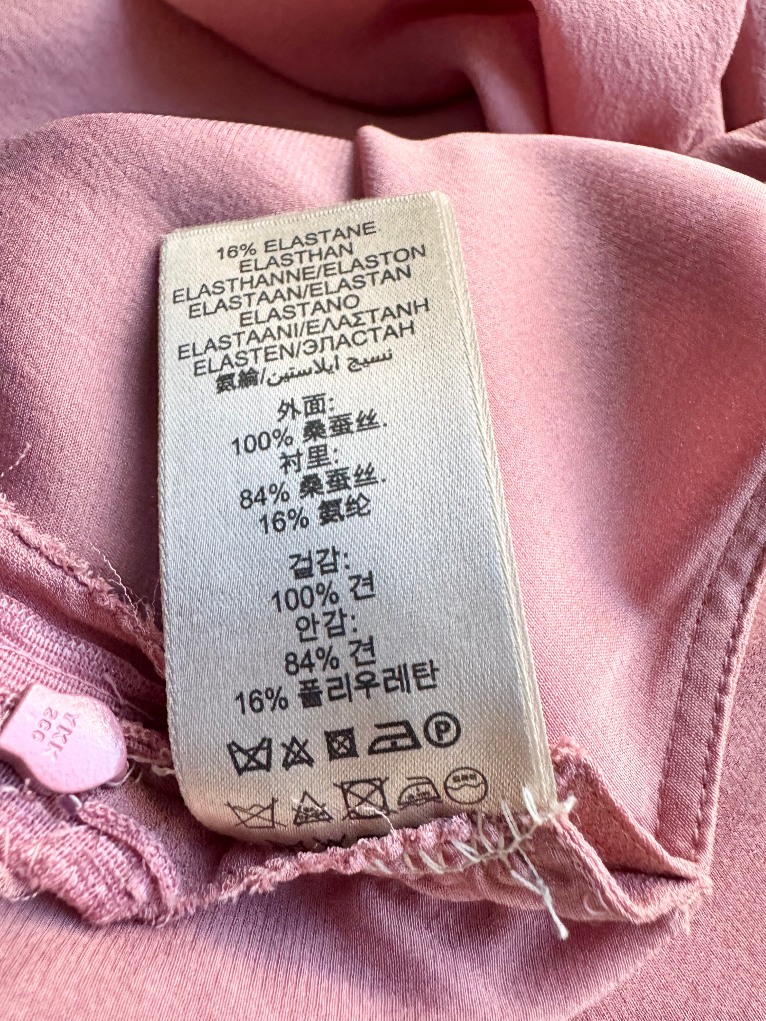 Burberry London 2010 Era Muted Peach Silk Dress - AU12/14