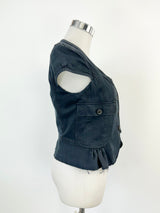 Burberry Midnight Blue Denim Vest - AU8
