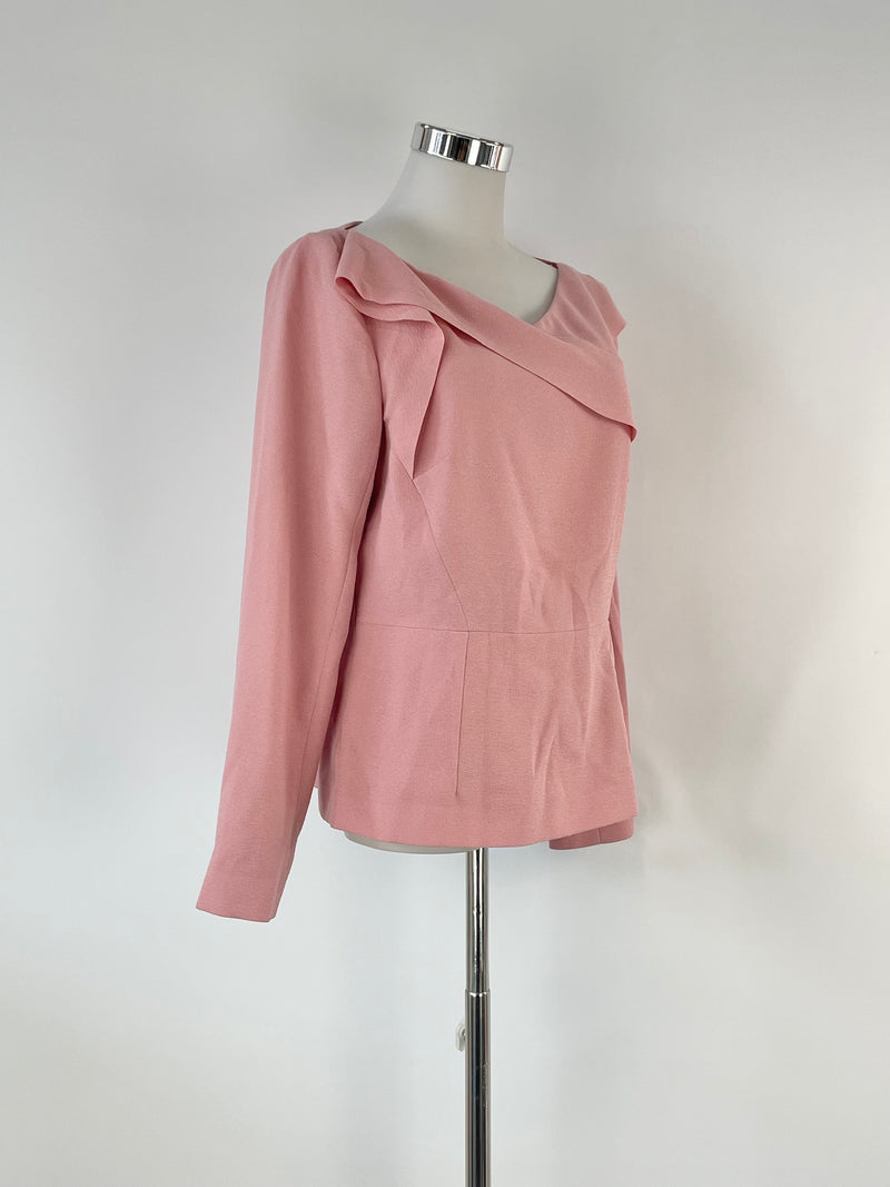 The Fold English Rose Crepe-Textured 'Madison' Top - AU10/12