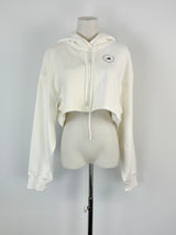 Adidas x Stella McCartney White Cropped Hoodie - AU8