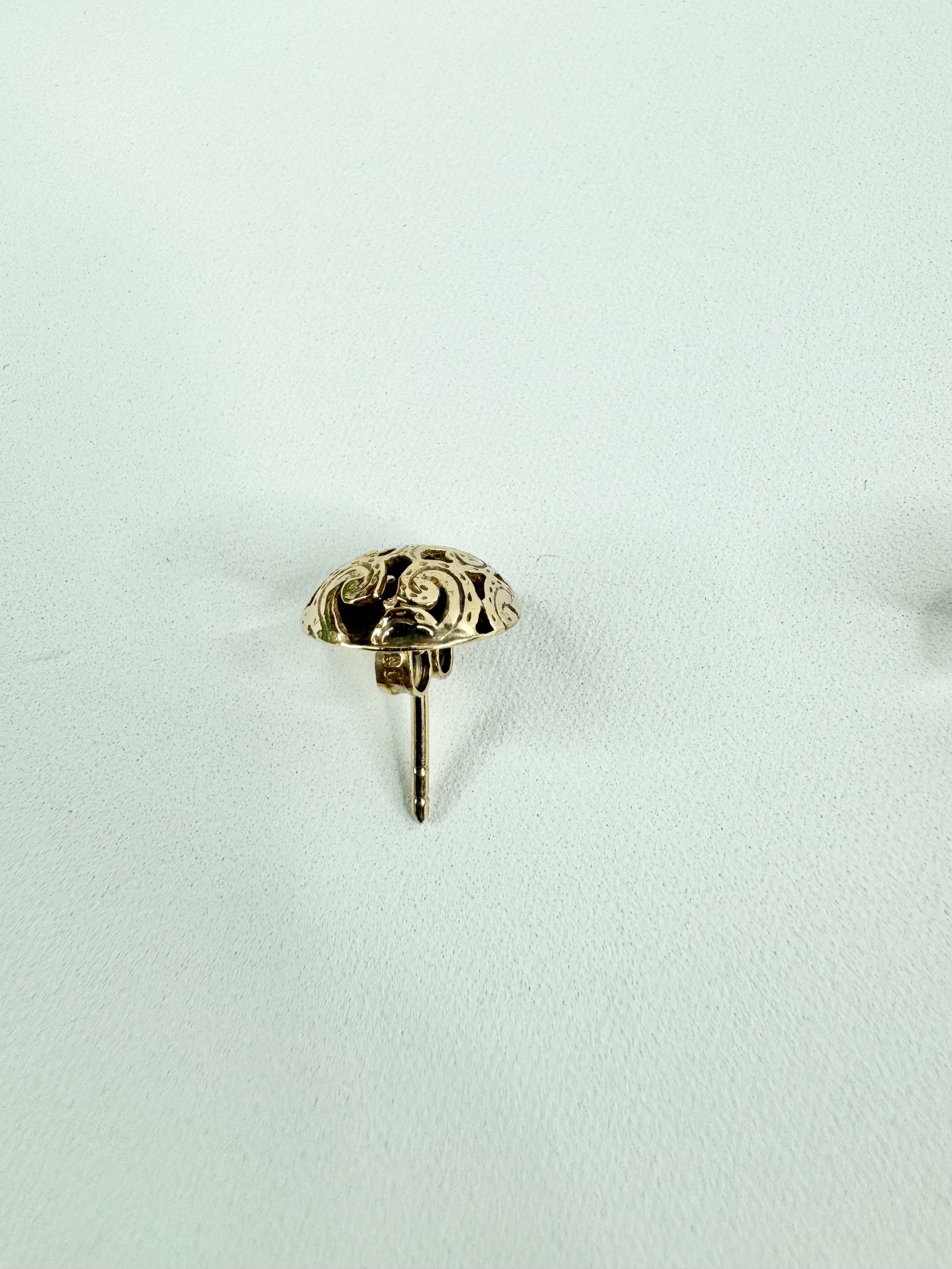 9ct Gold Filigree Stud Earrings