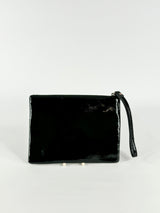 Mimco Black Patent Leather Wristlet