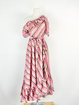 Zimmermann Mauve & Posey Striped Maxi Dress - AU8/10